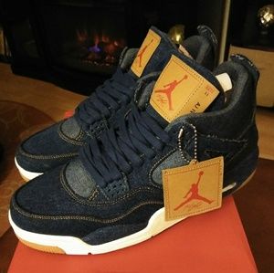 Brand New Air Jordan IV 4 Denim Levis Size 11